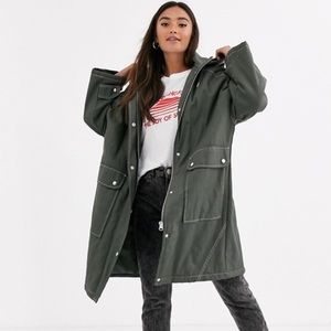ASOS hooded parka jacket